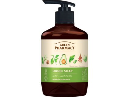 788799 -  Green Pharmacy tekuté mýdlo aloe a avokádo 460 ml s dávkovačem