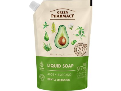 788808 - Green Pharmacy tekuté mýdlo aloe a avokádo 460 ml náhradní náplň