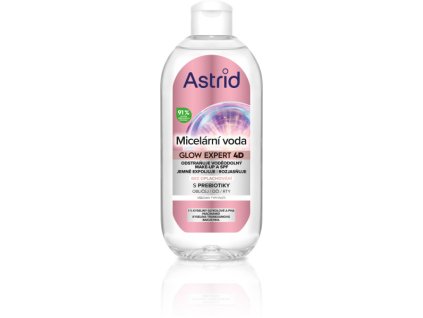 825017 ASTRID GLOW EXPERT Micelární voda pro jemnou exfoliaci a rozjasnění 400ml_LR_8592297013457 (1)