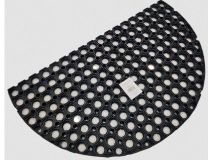 588285 Rohož guma DOMINO 45x75x2,2 cm půlkruh