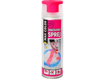 106359 maxcolor_znackovaci_sprej_ruzova_svitiva